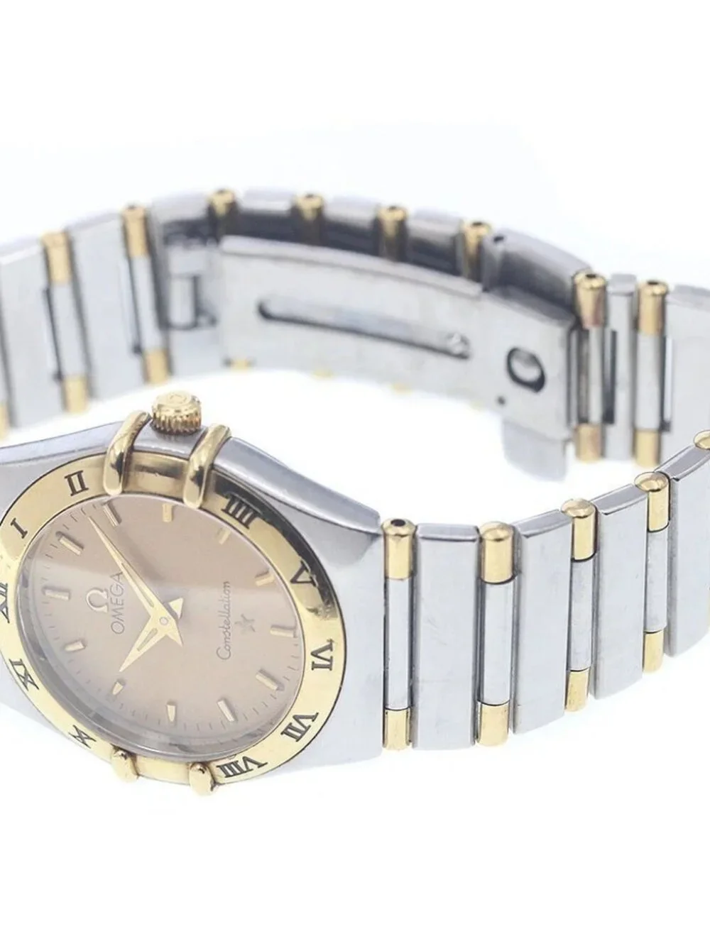 OMEGA Constellation 1372.10 harf bar gold Dial Quartz Ladies Watch_938352